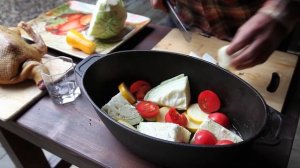 Готовим в русской печи: Утка в овощах