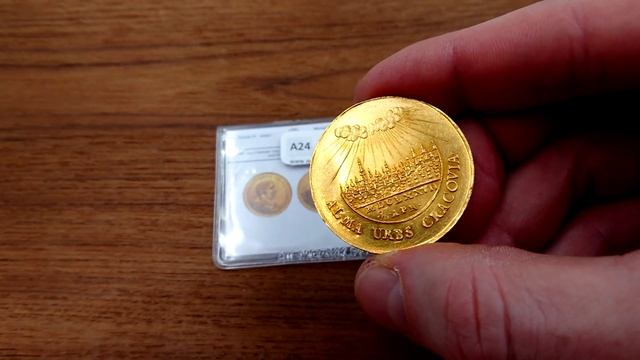 Jan III Sobieski. Donatywa o wadze 4 dukatów 1677, Kraków RZADKOŚĆ - www.aukcjamonet.pl смотреть онлайн