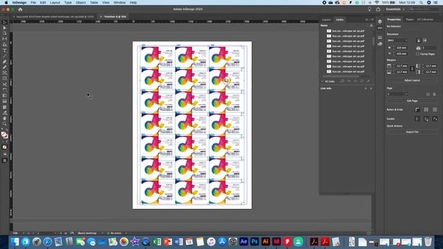 Indesign business cards imposition setup смотреть онлайн