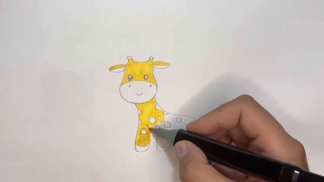 Как нарисовать жирафа смотреть онлайн