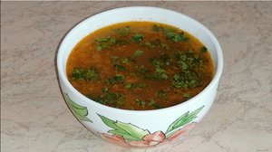 Рассольник с фасолью по - кубански