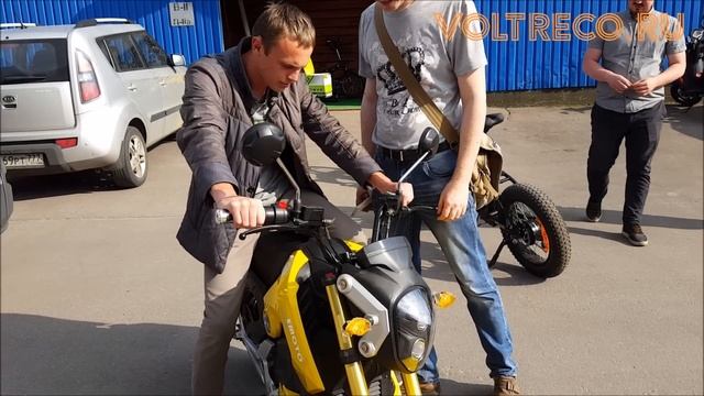 Электроскутер EMOTO 2000w Тест драйв Voltreco.ru 2016 #ЭПТ