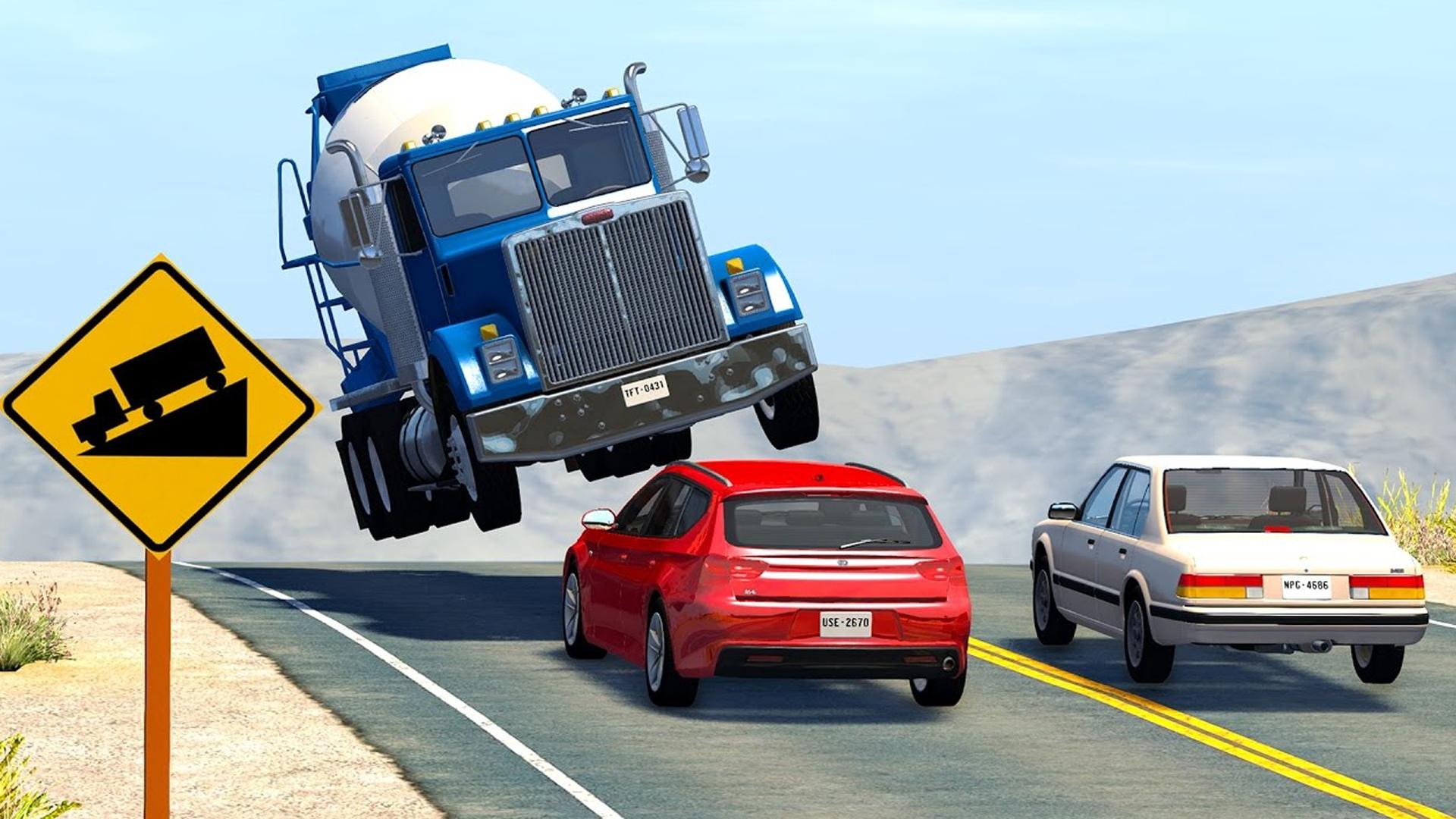 BeamNG.drive ЗИЛ 600 сил и покатушки на грузовиках с авариями?