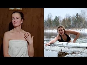 Закаляемся в ледяной реке и паримся в бане! Будни девчонок ЛиС.