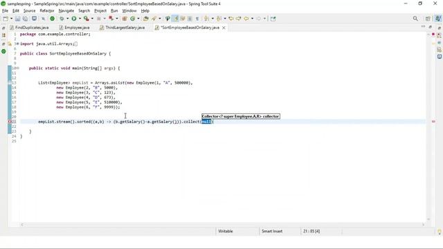 Java 8 coding/programming Interview questions for freshers &Experienced