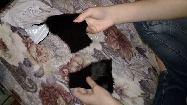 Теплые трикотажные перчатки без пальцев с искусственным мехом кролика смотреть онлайн