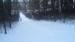 Прогулка на мини лыжах