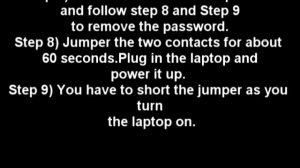 Toshiba Satellite Pro L650 Bios Password Removal