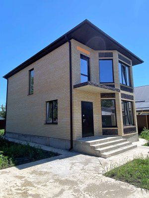 Купить дом С ГАЗОМ 2 этажа, Ростовское шоссе, Краснодар, 135 м2, 4 сотки СНТ, 7 500 000 руб