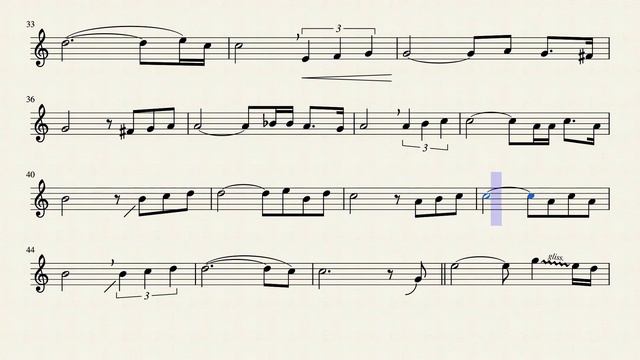 My Way - Frank Sinatra - Sax Alto - Partitura/Score смотреть онлайн