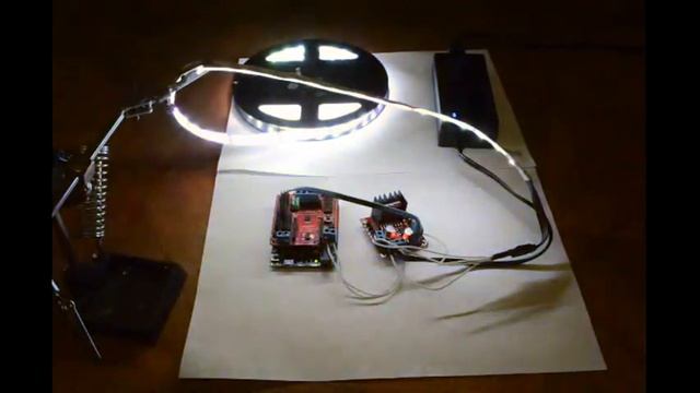 Управление RGB лентой с помощью Arduino и драйвера L298N смотреть онлайн