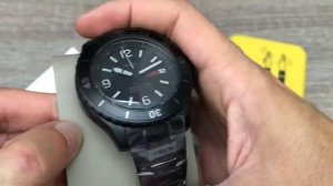 Fossil FB-02 Three-Hand Date Black Stainless Steel Men’s Watch FS5688 (Unboxing) @UnboxWatches