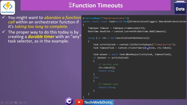 Error Handling | Azure Durable Functions | C# смотреть онлайн