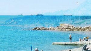 Погода в Туапсе. Чёрное море сегодня 14 июня 2024. Какая обстановка на пляже, море сейчас