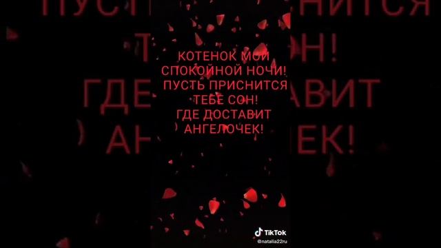 Спокойной ночи любимый