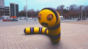 Пакман (pacman) против Slither.io в Реальной Жизни.