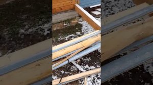 Утепление брусового дома, утеплителем на вспененной основе.