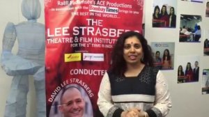 Radhika Shah talks about The Lee Strasberg Theatre & Film Institute Workshop