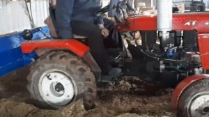 #лопата #отвал из газового баллона на минитрактор #XingtaiXT160 своими руками,пробуем в деле