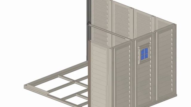 DuraMax 10X8 WoodBridge Plus Animated Assembly Steps смотреть онлайн