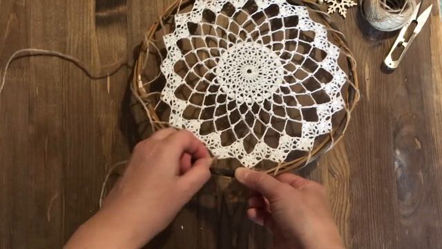 ЛОВЕЦ СНОВ своими руками. DREAM CATCHER. ПАННО на стену. смотреть онлайн