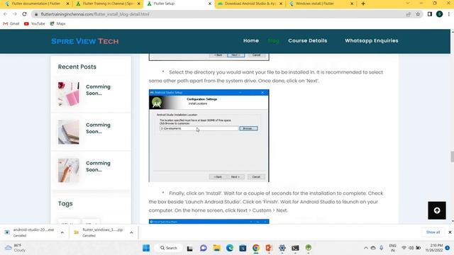 How to Install Flutter On Windows || Flutter Tutorial in Tamil | Flutter App Development in Tamil