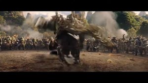 Лотар против Чернорука Мак'гора Сцена боя Warcraft 2016 Movie Clip HD