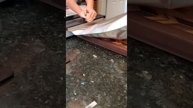 How to vacuum seal a mylar bag.