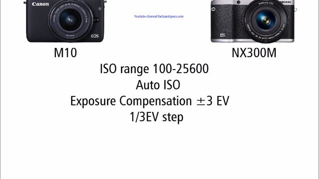 Canon EOS M10 vs Samsung NX300M смотреть онлайн