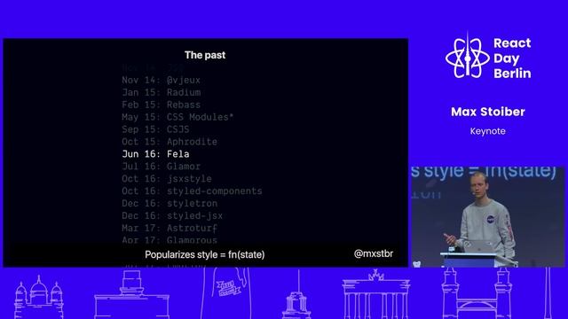 The Past, Present and Future of CSS in JS || Max Stoiber смотреть онлайн
