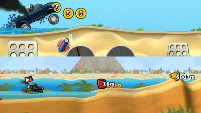 Beach Comparison | Hill Climb Racing 1 Vs Hill Climb Racing 2