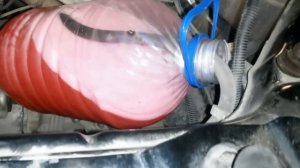 Слив антифриза с помощью компрессора