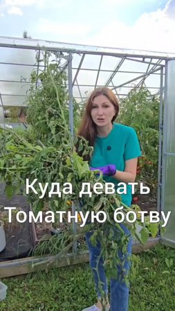 Куда девать томатную ботву