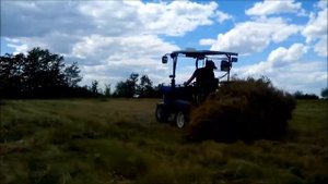Самодельные Вила Згребалка Волокуша для сена и соломы на Мототрактор и Минитрактор