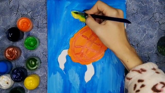 Черепашка. Живопис для дітей та дорослих. Малюємо разом смотреть онлайн