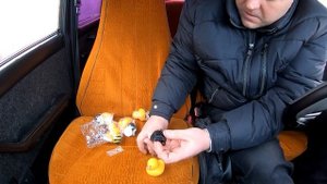 Посылка с Aliexpress (Китая) в Горловку. Уточка в шлеме на торпеду в автомобиль.