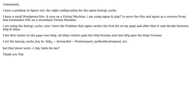 DevOps & SysAdmins: nginx fastcgi_cache http/https behind a reverse Proxy dosnt work the right way? смотреть онлайн