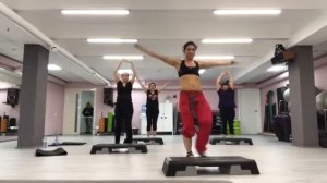 степ аэробика лёгкая связка / step aerobic