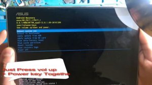 Hard reset Asus Zenpad 10