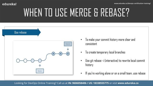Git Merge vs Git Rebase | Git Workflow | Git Tutorial for Beginners | DevOps Training | Edureka