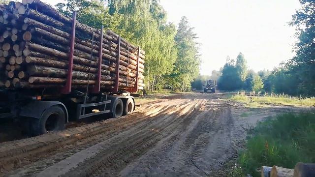Ночной ремонт, шикарные новые сортиментовозы!