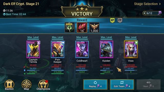 Dark Elves Stage 21 | Budget Faction Wars | Raid Shadow Legends