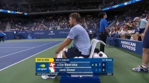 Stan Wawrinka vs. Jannik Sinner | US Open 2019 R1 Highlights