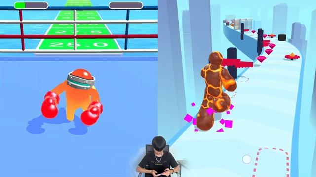 LEVEL UP Dino Runner 3D, Blob Man Runner - 1⭐Max Level Gameplay Walkthrough Moblie смотреть онлайн