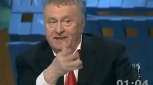 Жириновский учит Прохорова говорить на НЕМЕЦКОМ языке