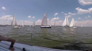 Запорожье парусная регата 2018 - гонки на яхтах | Яхта Медея на всех парусах