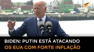 'A culpa é da Rússia': Biden acusa Putin de provocar inflação nos EUA