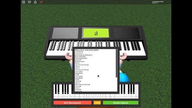 Old Town Road on piano (ROBLOX) смотреть онлайн