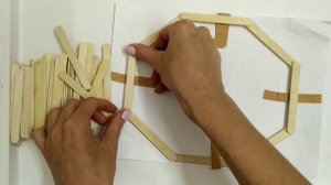 Полочка из палочек от мороженого своими руками/DIY shelf for ice cream sticks