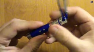 Брелок 3в1 за 0.99$, лазерная указка, фонарик и Уф фонарик. Купил на Алиэкспресс